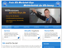 Tablet Screenshot of kfz-krys.de